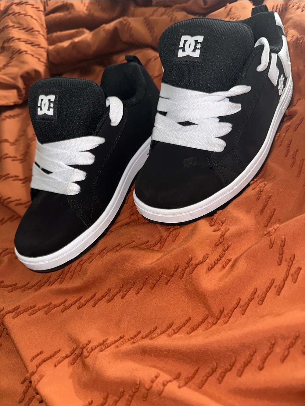 DC Kids Black and White Sneaker Shoes